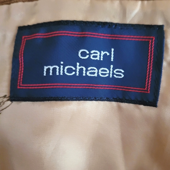 Carl Michaels Mens Tan Corduroy Fitted Blazer size R40 - Picture 7 of 16
